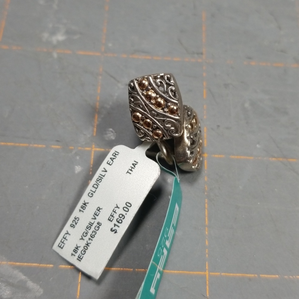 EFFY 18K Gold and Silver Earings